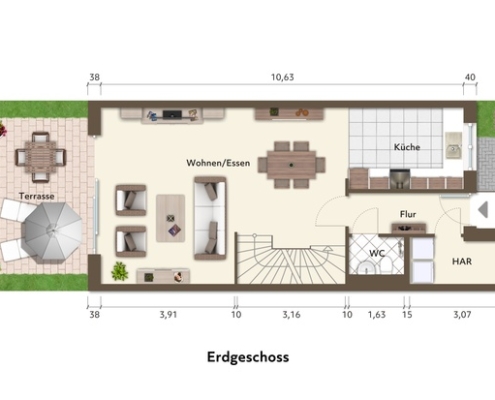 <strong>Reihenhaus zur Miete</strong><br/><br/>55218 Ingelheim