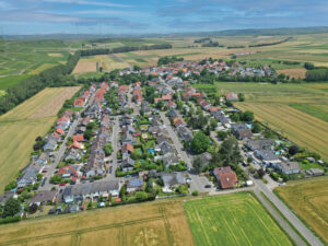 Luftbild Gumbsheim von Wöllstein aus