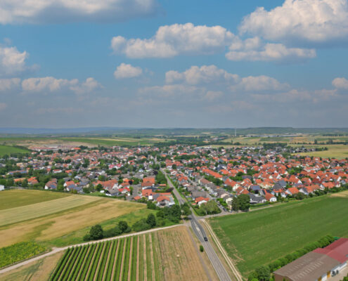 Luftbild Wöllstein von Siefersheim